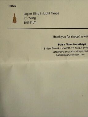 Bolsa Nova Logan Sling Crossbody Bag in Light Taupe